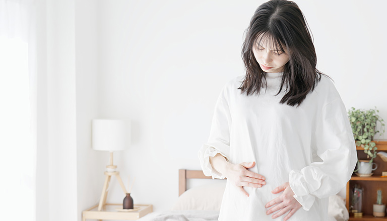 お腹にしこりがある