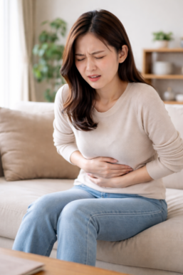 突然の腹痛や下痢、便秘はありませんか?